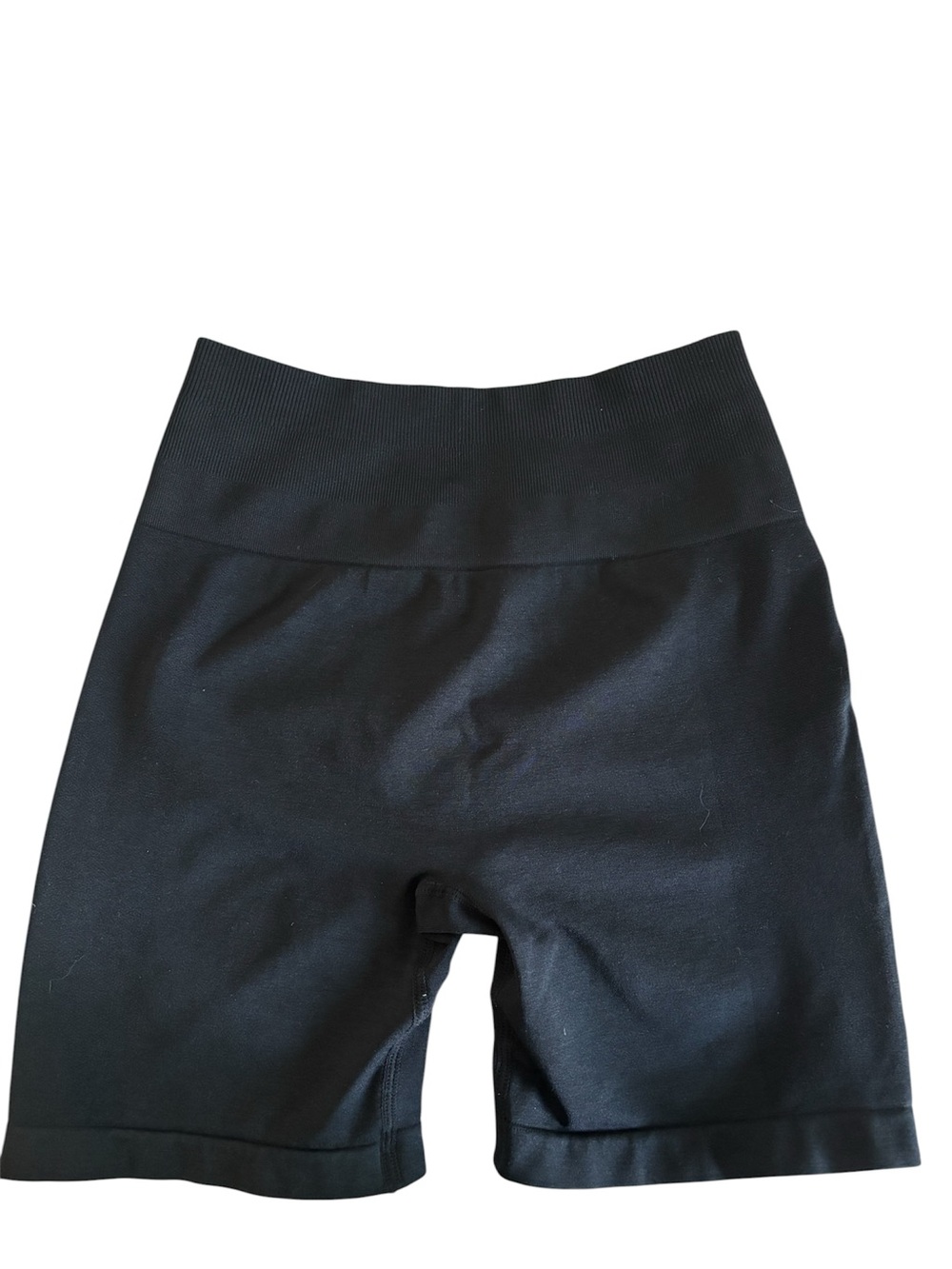 Black Women's High-Waist Gym Shorts